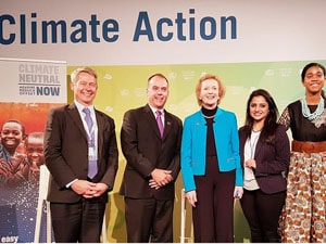 Ms. Farhan at COP23 hosted by UNFCC in Germany, 2018